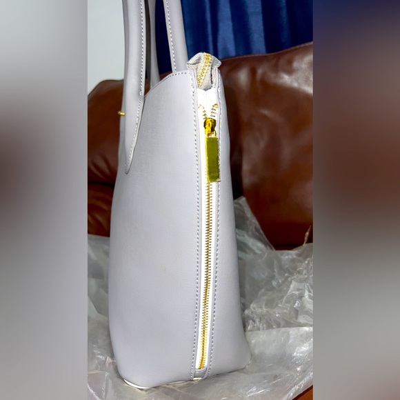 JOY & IMAN Fashionably Functional Leather Pop Tote (BRAND NEW) - Picture 5 of 15